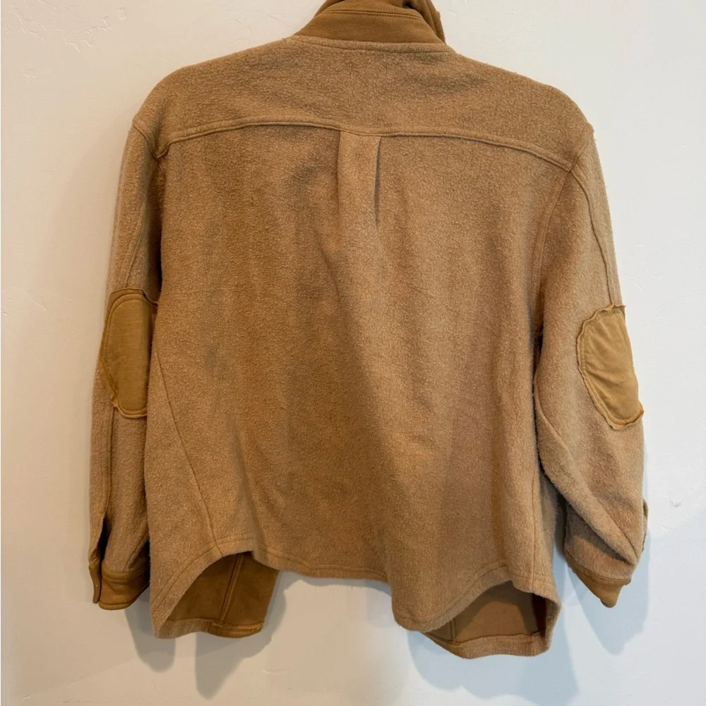 BKE Youth Tan Shacket Jacket Size Medium Boho Casual